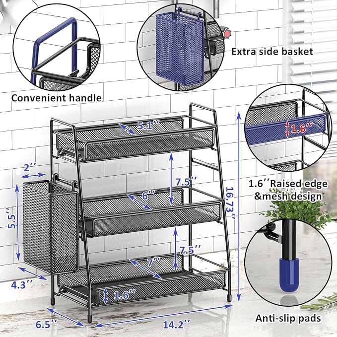 EKNITEY Bathroom Countertop Organizer Shelf - Image 6