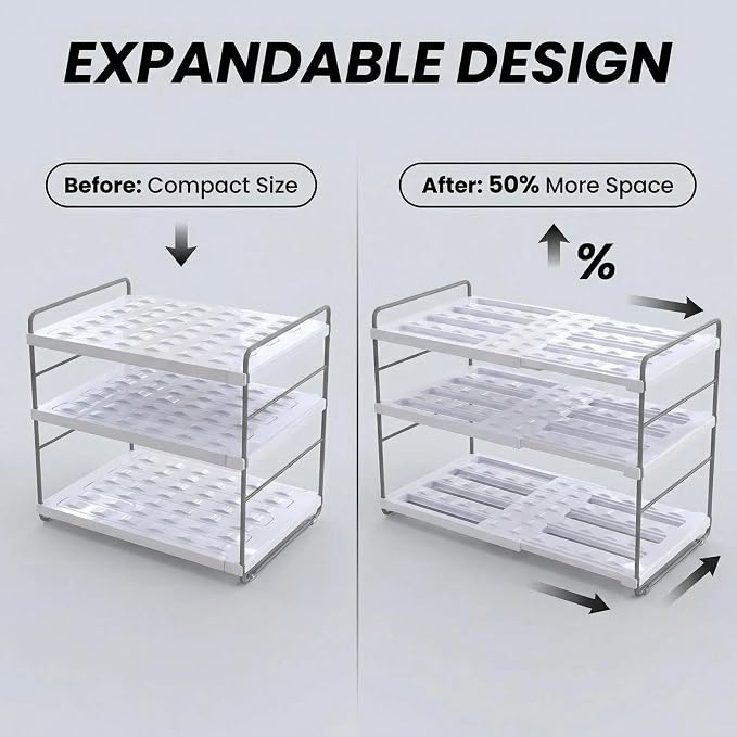 YAN & HIN Expandable Water Bottle Organizer - Image 2