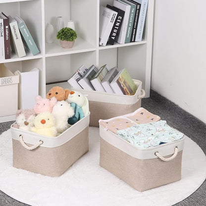 Bidtakay Large Fabric Baskets - Image 4
