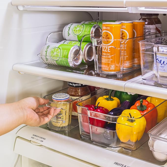 Sorbus Fridge Organizer Bins – Set of 8 Refrigerator Organizers and Storage - Image 7