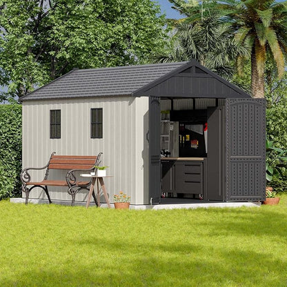 Patiowell 8 x 12 FT Plastic Outdoor Storage Shed - Image 2