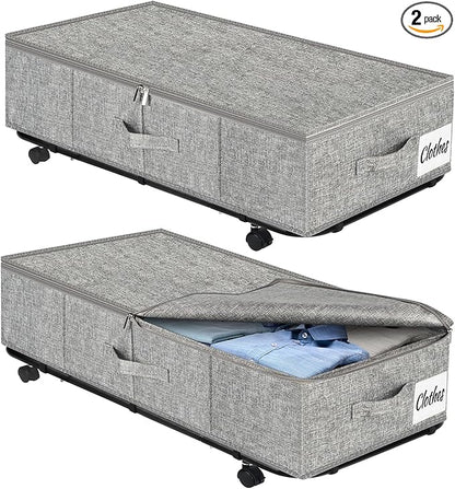 Large Sturdy Under Bed Storage by KUKIKAN