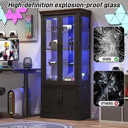 St.Mandyu 71" Tall Display Cabinet - Image 3