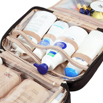 NISHEL Travel Toiletry Bag for Women, Makeup Essentials Organizer, Hanging Case - Image 5