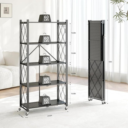 Fenbeli Foldable Shelves with Wheels - Image 3