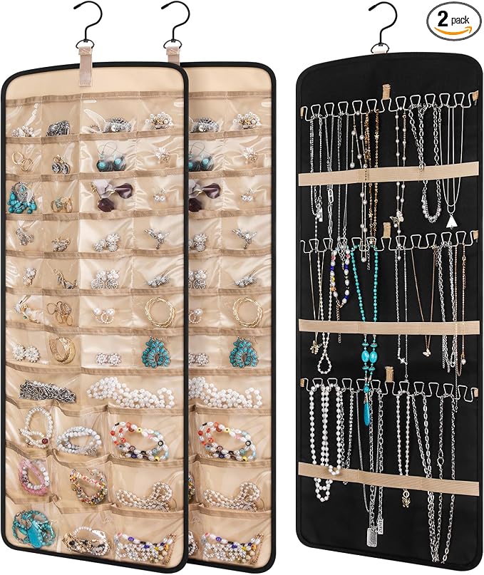 2 Pack Hanging Jewelry Organizer Storage by Unknown