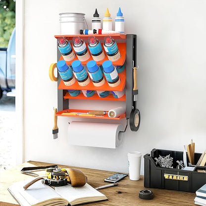 EVERHANGER Spray Can Holder, Lube Can Wall Mount Storage Rack Heavy Duty Paint - Image 7