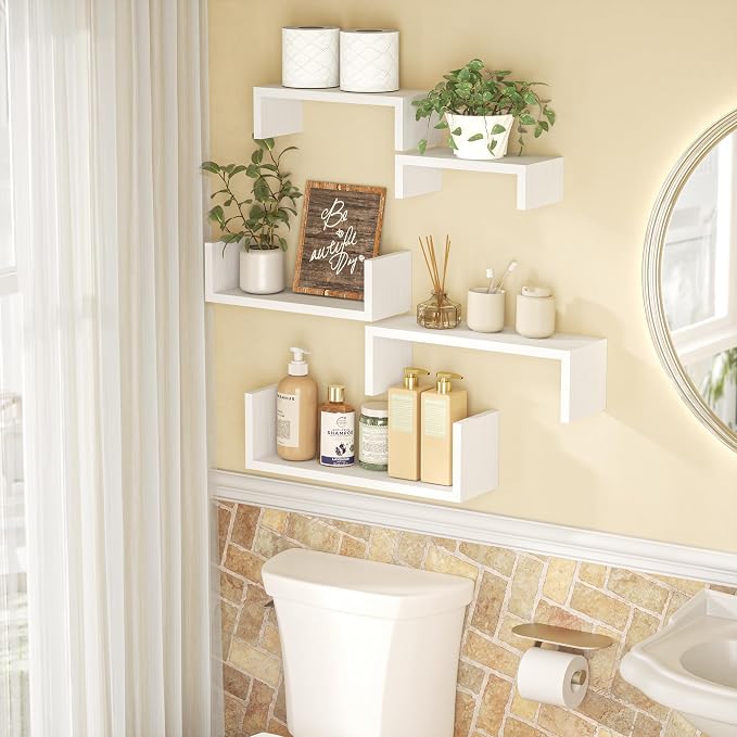 SRIWATANA White Floating Shelves - Image 7