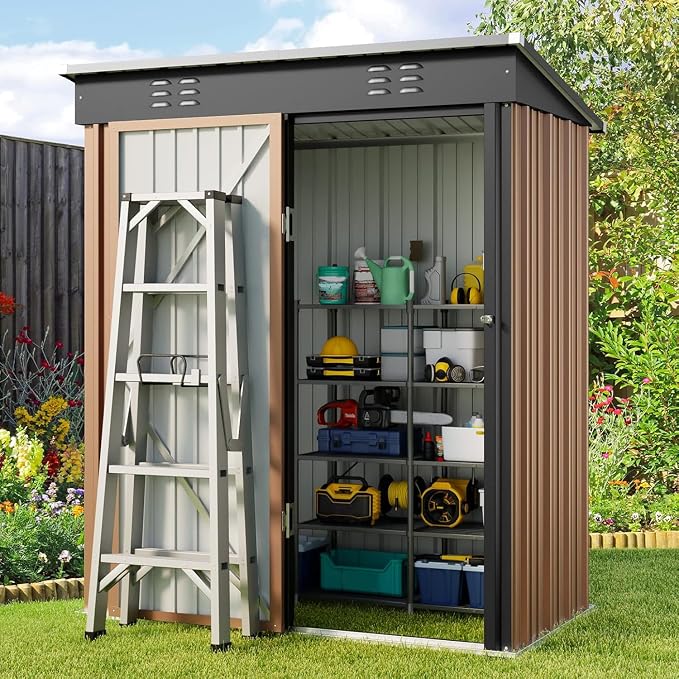 Gizoon 5' x 3' Outdoor Storage Shed by Gizoon