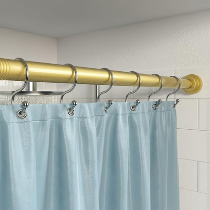 1Pack Gold Spring Tension Curtain Rod 45-78 Inches, 7/8" Diameter Adjustable - Image 4