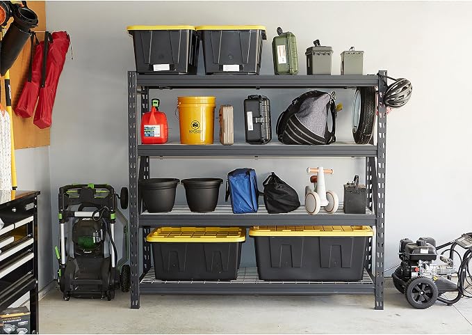 Ironton 4-Tier Storage Shelving, 77in.W x 72in.H x 24in.D - Image 8