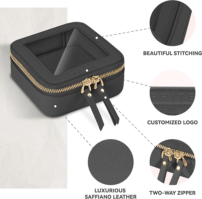 Prite Mini Clear Makeup Bag for Purse Cute Small Travel Cosmetic Bag for Women - Image 4