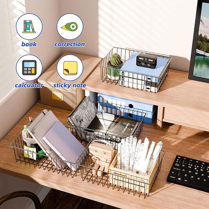 Simple Trending 6 Pack Large Wire Baskets - Image 6