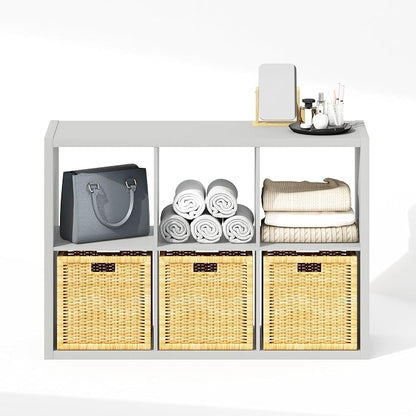 Furinno Cubic Extra Thick 6-Cube Closet Organizers and Storage, Light Grey | - Image 6