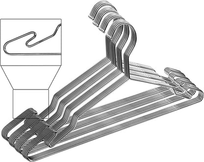 Chrome Metal Hangers, Heavy Duty Clothes Hangers by MLMDLux