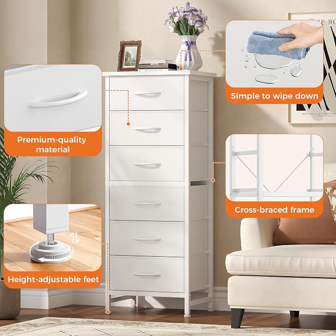 Sweetcrispy Tall Fabric Dresser - Image 6