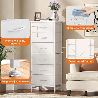 Sweetcrispy Tall Fabric Dresser - Image 6