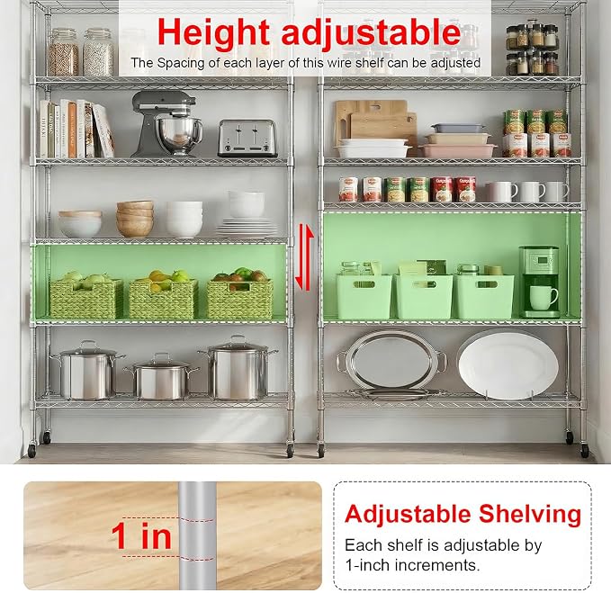 PayLessHere | 6-Tier Wire Shelf - Image 4