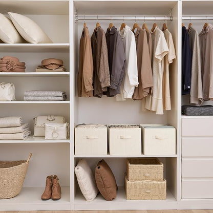 StorageWorks Storage Baskets for Shelves, Foldable Fabric Closet Storage Bins - Image 3