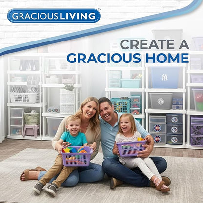 Gracious Living 4 Shelf Fixed Height Solid Light Duty Storage Unit 12 x 24 x 48 - Image 6