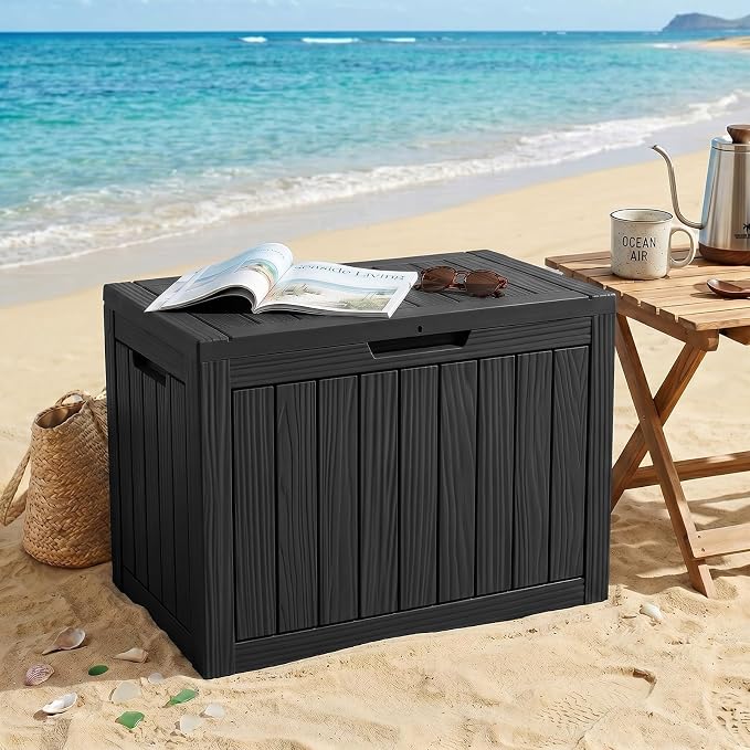 EFU Outdoor Storage Box 60 Gallon Deck Box Lockable UV Resistance Waterproof - Image 6