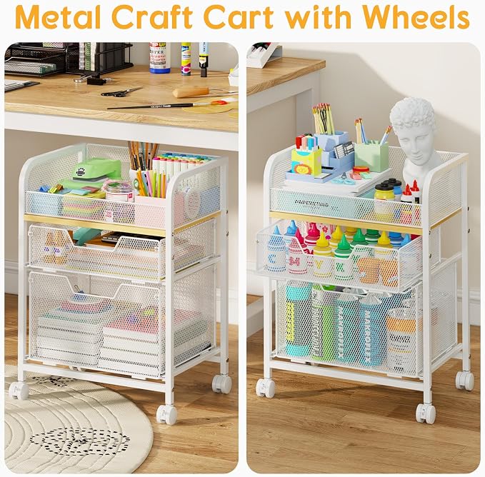 Yociyoga 3 Tier Rolling Cart - Image 3