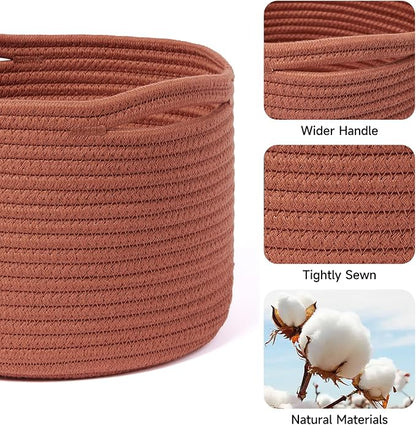 Small Basket for Organizing | Cube Shelf Closet Storage Baskets | 9.7×9.7×7.1” - Image 2