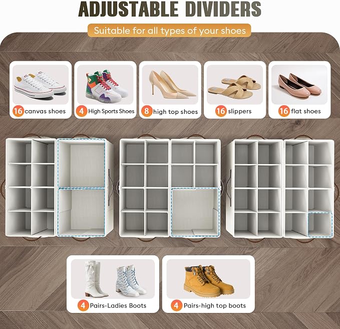 Budding Joy 2 Pack Shoe Organizer - Image 3