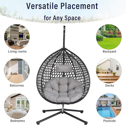 SOFTSEA Outdoor Wicker Egg Chair - Image 3