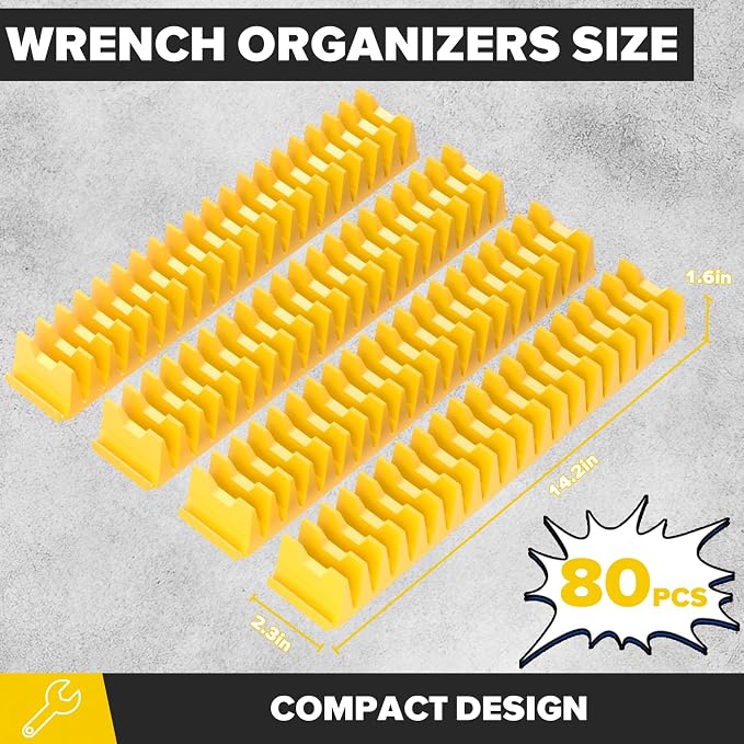 80PCS Modular Wrench Organizer Wrench Holder - Image 4