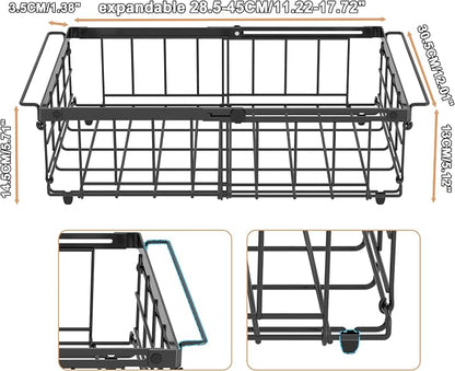 UMDONX Freezer Organizer Bins – Expandable from 11.2" to 17.7", Fit 5–10 Cu.Ft - Image 2