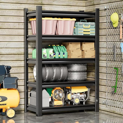 Heavy Duty Garage Shelving Unit, 5 Tier Adjustable Shelving Units - Image 2