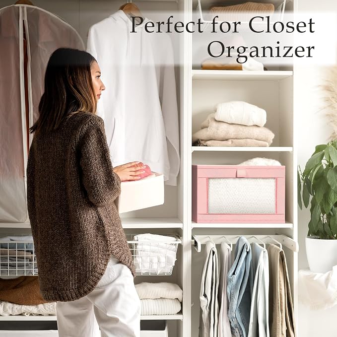 Criusia 6 Pack Linen Closet Organizers and Storage, Large Linen Closet Baskets - Image 6