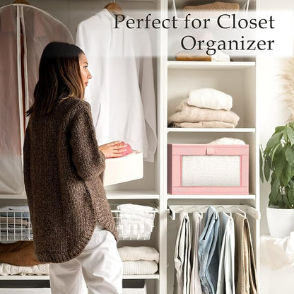 Criusia 6 Pack Linen Closet Organizers and Storage, Large Linen Closet Baskets - Image 6
