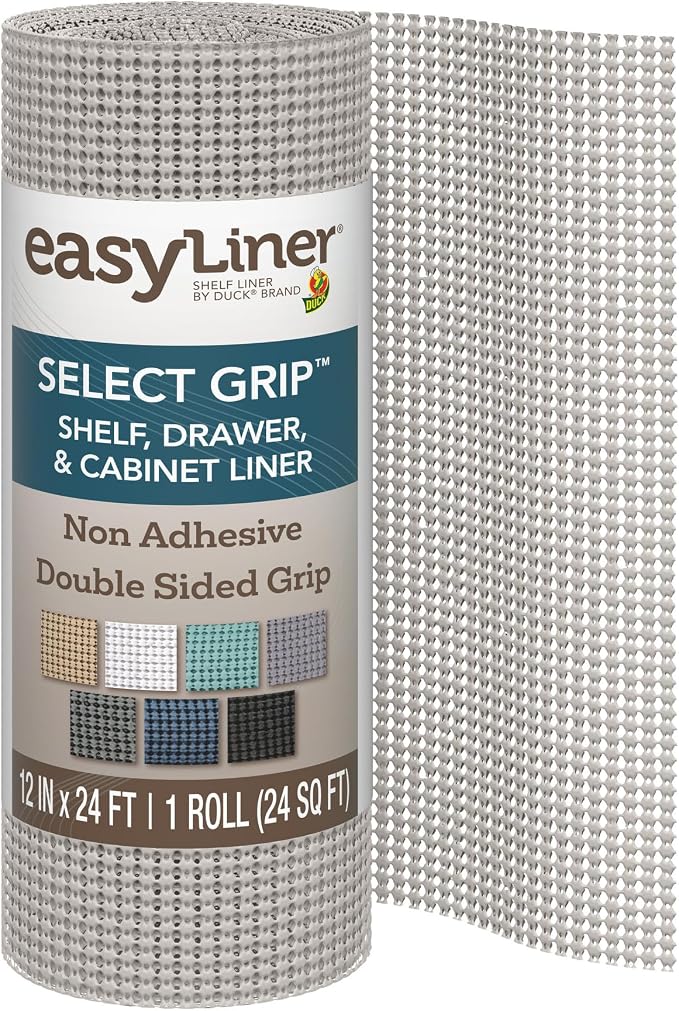 EasyLiner Select Grip Shelf Liner, Non Slip, Non Adhesive, Drawer Shelf & by DuckBrand