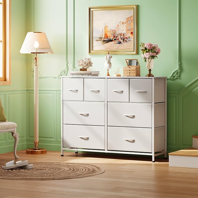 WLIVE Wide Dresser for Bedroom, 8 Drawer Chest of Drawers, Wide storage design - Image 8