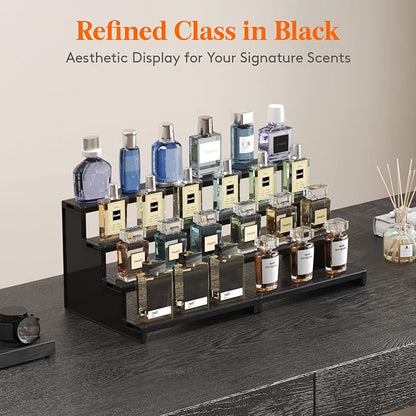 Lifewit Cologne Organizer for Men, 4 Tier Plastic Perfume Stand, Tool-free - Image 4