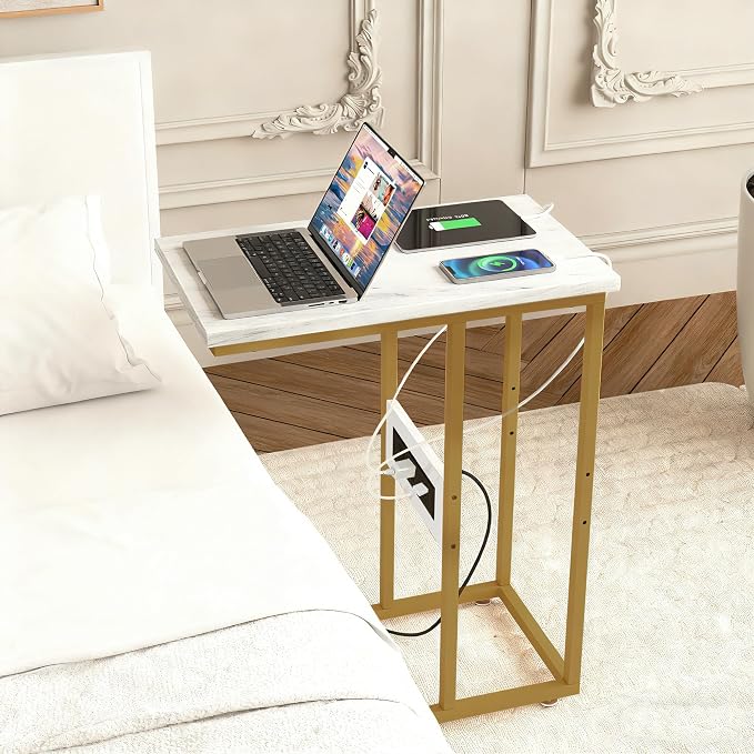 VECELO C Shaped End Side Table - Image 10