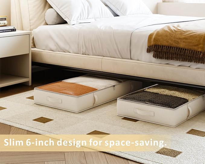 Vailando Storage Containers, 6 Inches Tall 60L Underbed Storage Bins - Image 2