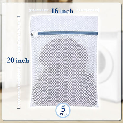 Heavy-Duty Honeycomb Mesh Laundry Bags 5-Pack | Delicates Protector - Image 4