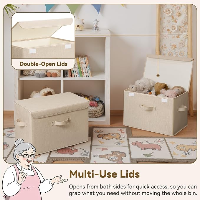 GRANNY SAYS Closet Storage Bins, Decorative Storage Boxes - Image 4