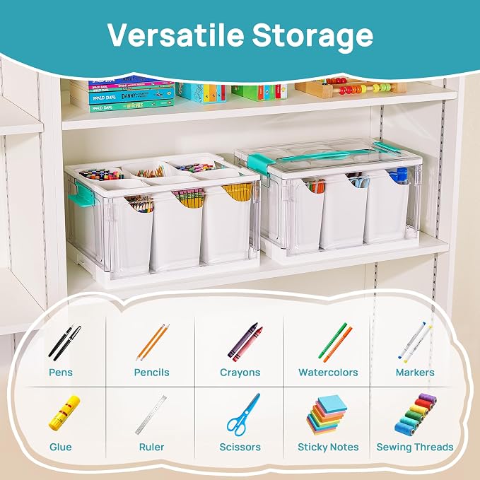 Vtopmart 24 QT Clear Plastic Craft Organizer - Image 5