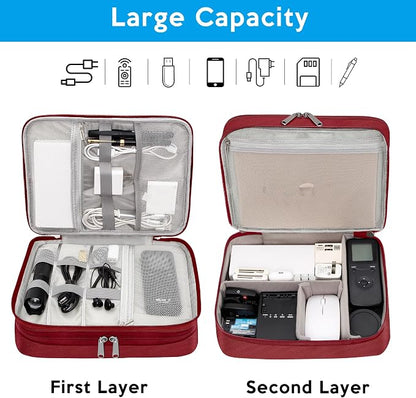 CILLA Electronic Organizer Travel Case, Travel Cord Organizer Case Portable - Image 7