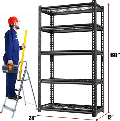 5 Tire Storage Shelving Heavy Duty Garage Shelves 2000LBS Load Bearing - Image 3