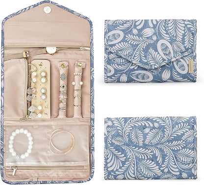 BAGSMART Travel Jewellery Organiser Roll Foldable Jewelry Case by BAGSMART