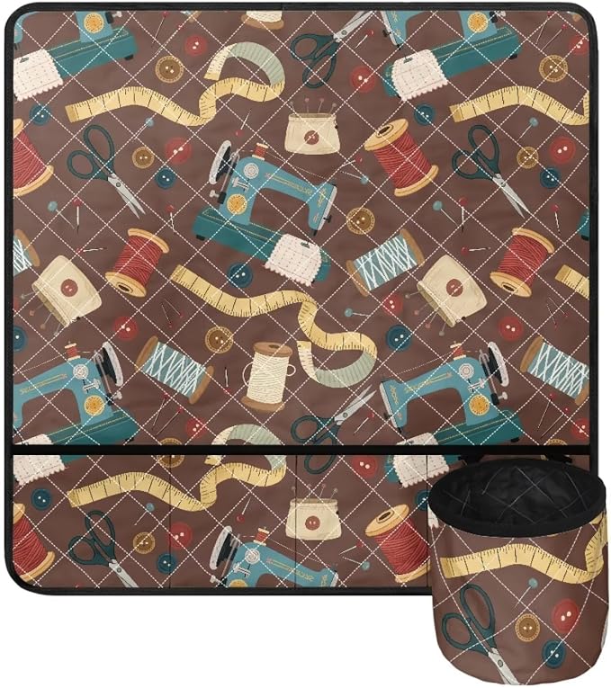 SewingTool Pattern Sewing Machine Mat Non Slip Sewing Machine Carrying Pad - Image 2