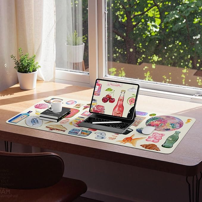 iCasso Office Desk Mat for Keyboard and Mouse, Large Mouse Pad, Desk Pad Mat - Image 7