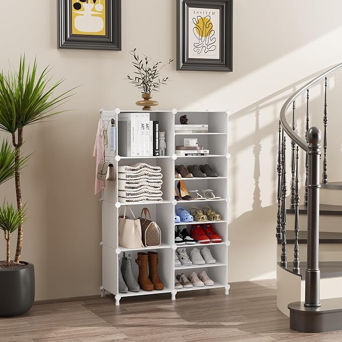 AWTATOS Closet Organizer 8 Cube Storage Shelves Closet Clothes Organizers and - Image 2