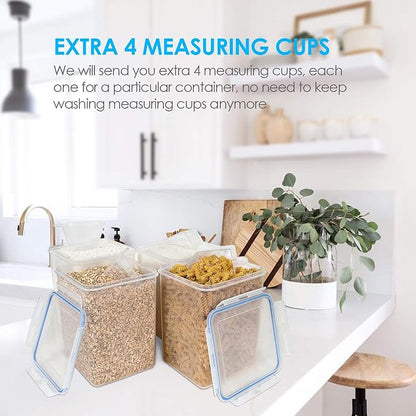 Vtopmart Large Food Storage Containers 5.2L / 175oz, 4 Pieces BPA Free Plastic - Image 6
