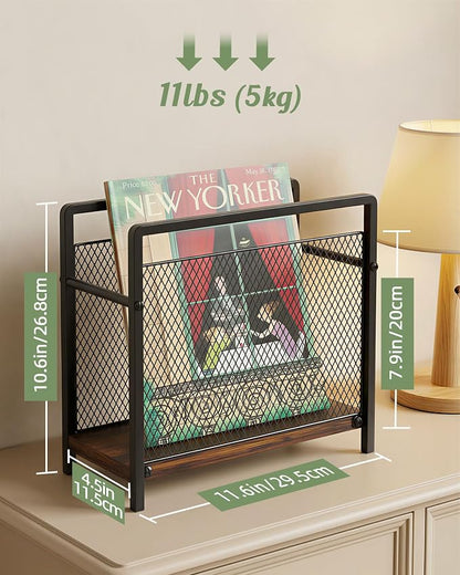 Magazine Holder, Magazine Rack Floor, Metal Mesh - Image 5
